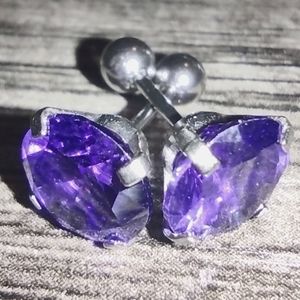 Cubic Zirconia Rhinestone Earrings NWOT